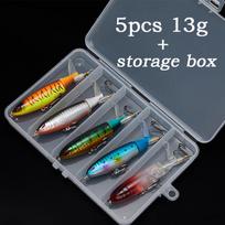 1 rinkinys „Whopper Plopper Minnow“ žvejybos masalas, 13 g „Crankbaits“ žvejybai dirbtinis kietasis vobleris, besisukantis uodeginis žvejybos reikmenys
