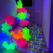 10 vnt Neoniniai švytintys balionai, daugkartiniai šviečiantys tamsoje balionas 10 colių su gimtadieniu, vestuvių pasidaryk pats fluorescencinio baliono arka 10PCS