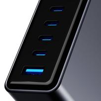 3mk InCharge Desktop Charger Lumin PD3.2 140W QC5  PPS AFC FCP SCP 1A4C TFT GaN3 Display Black