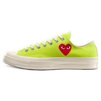 CDG Play x Converse 1970-ųjų Chuck Taylor All Star žemi espadriliai Unisex žali 41.5