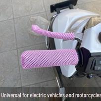 All-Season Non-Slip Sweat-Absorbing Electric Bike & Motorcycle Handlebar Ice Silk Covers One Size