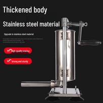 Best-Selling Stainless Steel Hand Crank Sausage Stuffer with Suction Cup 2L