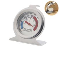 Bimetallic Stainless Steel Fridge Freezer Thermometer for Home and Supermarkets