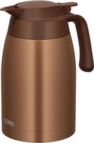 Thermos Stainless Steel Brown Thermos Flask Keeps Food Hot or BWG Pot, 1.5L, Gold, Design, Cold, TTB-1501