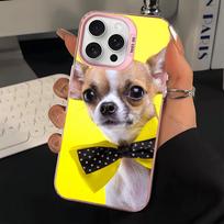 Cute Pet Chihuahua Dog Phone Case For IPhone 16 15 14 13 12 11 Pro Max X XR XSMAX 8 7 Plus Matte Shockproof Back Cover iPhone 14 plus