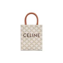 Celine Cabas Classic Monogram Vertical Tote Bag Women Tote Bags Candy-Color White 194372BZK-01BC Shopping Bag Set(Basic Set+Shopping Bag)