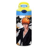Anime Cartoon BLEACH Printed Stainless Steel Vacuum Thermos Water Cup 301-400ml