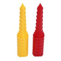 2pcs Hot Dog Bun Drill Hole Puncher Leakproof Dog Roll Maker Bread Filling Baking Tool Yellow Red yellow