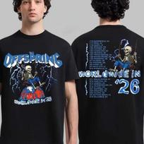 The Offspring Supercharged 2026 Turas Sūpuoklės Skeleto Marškinėliai M