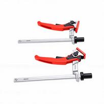 2Pcs Welding Table Clamps for 3 4in Holes 6 5 16in Clamping 2 5 16in Throat Depth Cr Steel Fixture for Woodworking