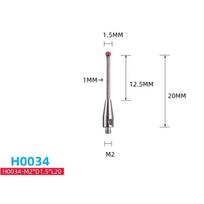 Robust M2 Touch Probe CMM Stylus with Wear Resistant Ball Gauge for 3D Uses H0034