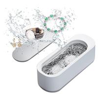 Ultrasonic Jewelry Cleaner, Jewelry Cleaner Machine 12oz 46KHz, Professional Sonic Cleaner with One-Touch Operation, Ultrasonic Cleaner