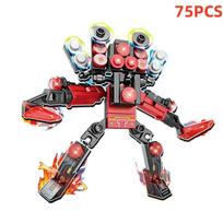 Skibidi Toilet Surveillance Man TV Compatible Building Blocks Mini Model Action Figures Toys Christmas Halloween Birthday Gift