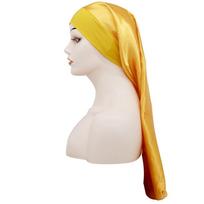 Stretchy Silky Satin Bonnet Long Hair Cap Fashion Silk Hair Wrap  Sleeping auksas