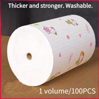 1 Volume/100PCS lazy rag kitchen tissue disposable dishcloth degreasing scouring cloth oil-absorbing water-absorbing dishtowel balta
