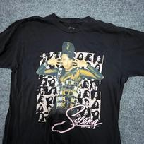 Selena Graphic T-Shirt Mens Size L Black Short Sleeve Cotton Quintanilla Music XXL