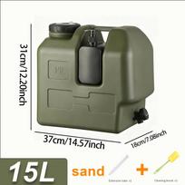 Tactical Green Bucket a Camping Bucket with a Hand Wash Jug And Complimentary Additions 15L