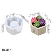 DM1249 Arab Style DIY Succulent Planter Pot Concrete Vase Gypsum Cement Molds Incense Burner Candle Jar Holder Molds for Crafts (as the picture,Normal)