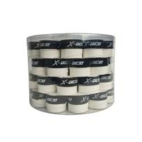 X-ace 60pcs Overgrip Sticky for Beach Tennis Racket Padle Racket Tennis Badminton Racket Color balta