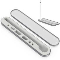 AhaStyle for Hard-shell Pencil Case for Apple Pencil Accessories Portable Storage Box for Apple Pencil 1/2/3 USB-C pilka spalva