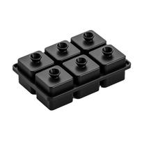 6 Ice - Silicone - Ice Box Food Grade Silicone Ice One Size juoda