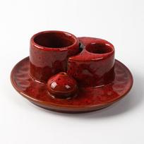 Handmade Semi-handmade Ceramic Palo Santo Holder Home Decoration Holy Wood Burning Tray Incense Burner (as the picture,General)