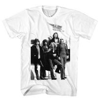 Aerosmith Marškinėliai Vyriški 1977 Eurofest Pasaulinis Turas Roko Grupė Metalo Balti Medvilniniai Unisex Marškinėliai Su Grafika XL