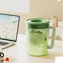 Heat- Cold Pitcher with Lid, 1 Gallon, for , Tea, Lemonade, Summer Drink Dispenser for Refrigerator One Size žalia
