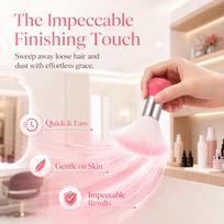 Soft Nail Dust Brush Pink Color Barber Neck Brush Hair Cleaning Brush  For Hair Cutting