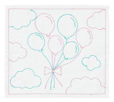 Hara Wool Embroidery Kit Kit Dishcloth 30cm x 34cm  Sashiko - Balloon  (height) (width) 361-55-001-005