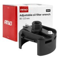 Reguliuojamas alyvos filtro raktas, 80–115 mm, CrV AMIO-04955