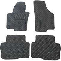 Eko odos kilimėliai QuiltyMats SKODA SUPERB 2008-2015m. (Juoda / pilkos siūlės)