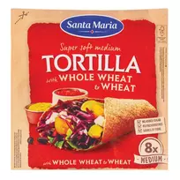 Tortilijos su visų grūdo dalių miltais SANTA MARIA, 320 g