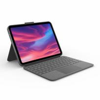 Logitech Combo Touch klaviatūra ir dėklas su jutikline dalimi, apšviesta, Apple Smart jungtis, QWERTY, ispanų kalba, Oxford Gray, skirta Apple 10,2 colių iPad Wi-Fi, 10,5 colių iPad Pro Wi-Fi, 10,9 colių iPad Wi-Fi, iPad Air Wi-Fi | 920-011439 | 5099206107649