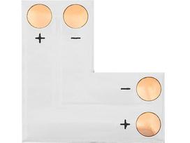 LED apšvietimas // Šviestuvai iš naujų pristatymų // 4983# Konektor do taśm led typu "l" 8mm 2pin