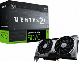 MSI GeForce RTX 5070 12G VENTUS 2X OC | NVIDIA | 12GB | GeForce RTX 5070 | GDDR7 | HDMI ports quantity 1 | PCI Express Gen 5 GEFORCE RTX 5070 12G | 4711377308229