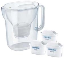 BRITA Style Essential vandens filtravimo ąsotis, 3 MAXTRA PRO Pure Performance filtrai, LED indikatorius, 2.4l, baltas