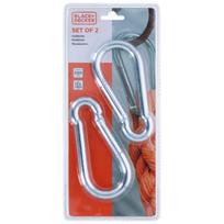 Plieninis Karabinas, 2 Vnt., „black + Decker“