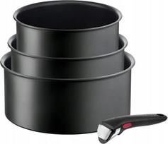 TEFAL Ingenio Ultimate puodų rinkinys 16/18/20 cm, titano danga, indukcija ir dujos