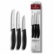 Victorinox trijų peilių rinkinys 6.7113.34 juodas