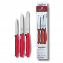 Victorinox trijų peilių rinkinys 6.7111.34C1, raudonas