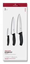 3 virtuvinių peilių rinkinys Victorinox Swiss Classic 6.7133.3G, šefo peilis 20 cm