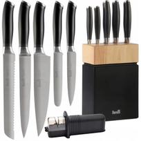 Peilių rinkinys laikiklyje Berretti Grande + Fiskars drožtukas