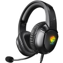 S20 RGB žaidimų ausinės, 3,5 mm erdvinio garso kompiuterio PC ausinės, ausinės su mikrofonu PS4, Switch, Xbox-one juoda