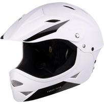 Vaikiškas šalmas FORCE DOWNHILL Junior // dydis S-M (54-58 cm) (balta)