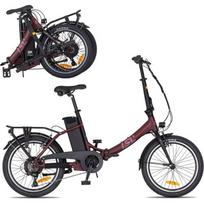 Sulankstomas elektrinis dviratis inSPORTline ISL Felior 468 Wh 20” – 2026 - Velour Red