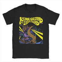Spausdinti Šis yra King Gizzard & Lizards Burtininko Marškinėliai Unisex Medvilniniai Marškinėliai Trumpomis Rankovėmis Viršutiniai Drabužiai S