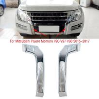 Skirta Mitsubishi Pajero Montero V93 V97 V98 2015 2016 2017 Automobilio Priekinio Buferio Apatinė Chromuota Apdailos Juostelė Formuojanti Dekoratyvinis Dangtelis 1pc left