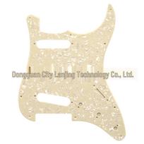 St Sq SSS Electric Guitar Pickguard with Pointer Hole, 11-Hole Single-Ply Front Cover Plate pink