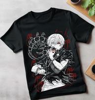 Tokyo Ghoul T-Shirt Ken Kaneki T-Shirt Japanaise Manga Anime Tshirt Tee All Size Unisex T-Shirt L